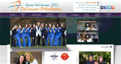 Desktop Screenshot of desimoneorthodontics.com